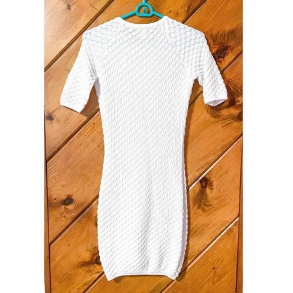 VENUS White Stretch Sweater Dress - Picture 4 of 8